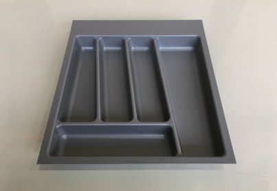 Лоток для столовых приборов Trend II, в ящик 450/450, серый орион матовый