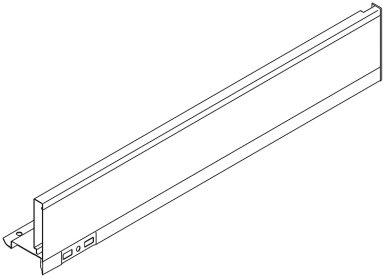 LEGRABOX царга, высота M (90,5 мм), НД=350 мм, правая, серый орион