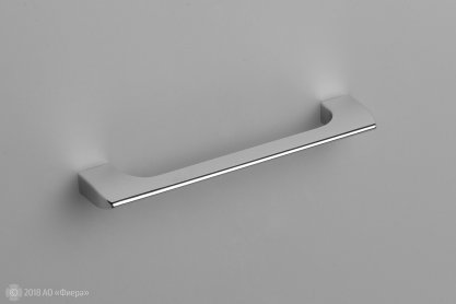 FS079 мебельная ручка-скоба 128 мм хром глянцевый
