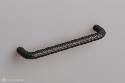 WMN784 мебельная ручка-скоба 128 мм черное железо