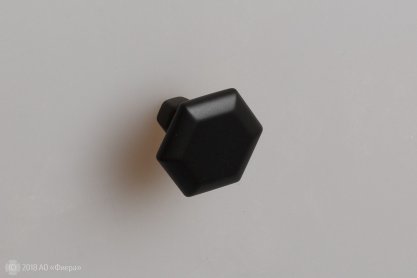 WPO815 мебельная ручка-кнопка черный матовый