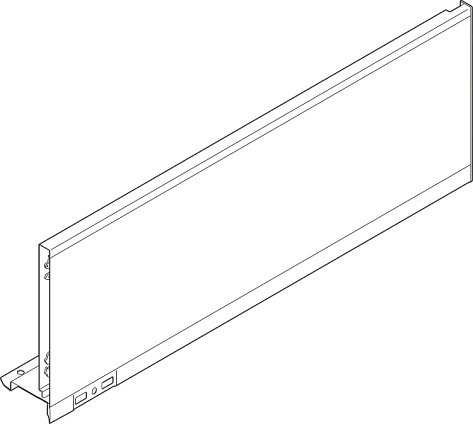 Царга LEGRABOX pure, высота C (177 мм), НД=270 мм, правая, белый-шелк