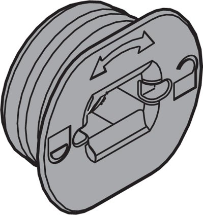 Ответная часть ручки с поводком для LEGRABOX/TANDEMBOX