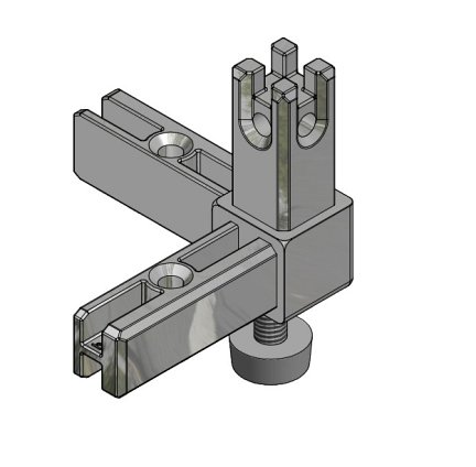 Крепежный уголок SMARTCUBE 3-сторонний с регулируемой опорой