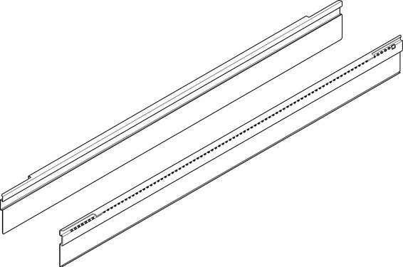 TANDEMBOX intivo, профиль приема для поперечного разделителя 450мм, бел.
