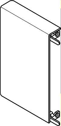 TANDEMBOX intivo, крепление передней панели высотой М (96мм), черное, лев.