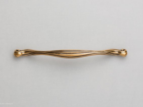 Barocca мебельная ручка-скоба 160-192 мм состаренное золото