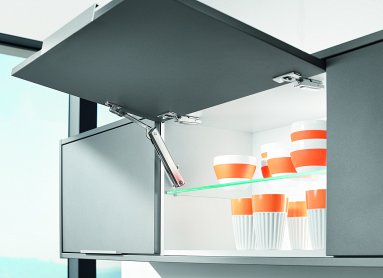 Подъемный механизм, AVENTOS HK-XS 15 с накладными петлями и крестообразными ответными планками с винтом