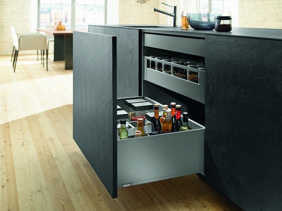 Ящик LEGRABOX pure (высота F 241, глубина 500 мм, до 70 кг), терра-черный