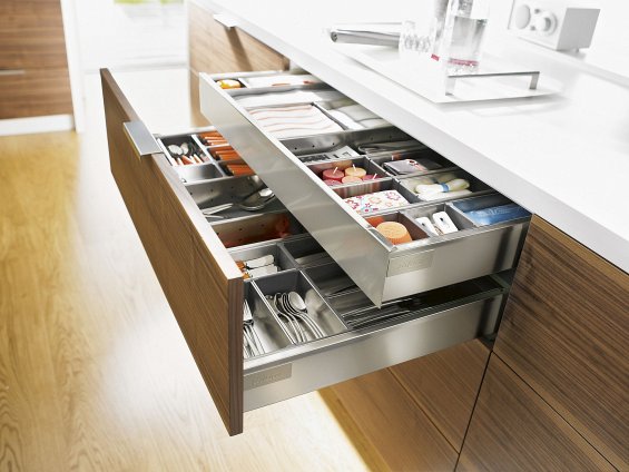 Внутренний ящик TANDEMBOX antaro (высота М 98,5, глубина 350 мм), нержавеющая сталь