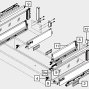 Ящик под мойку TANDEMBOX antaro (224х500) с TIP-ON BLUMOTION, крепление inserta, сер., вес ящика до 20 кг