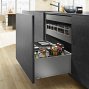 Ящик LEGRABOX pure (высота F 241, глубина 350 мм), для тонких фасадов, серый орион